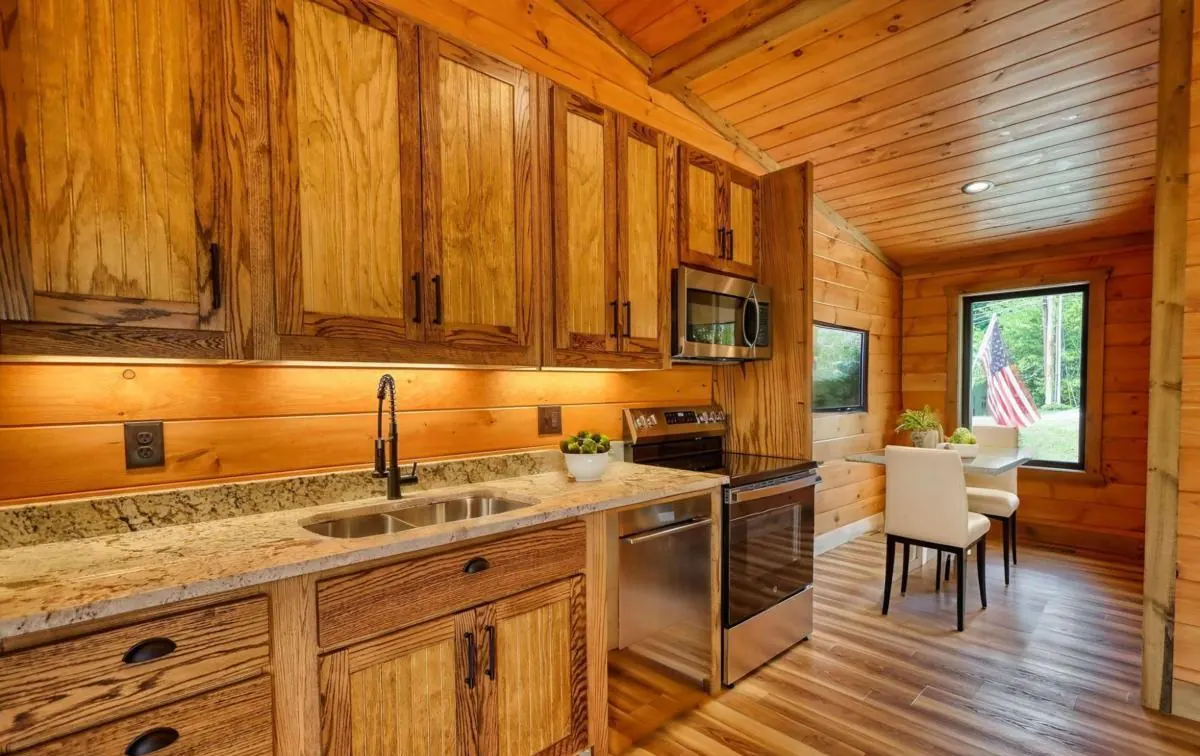 Third kitchen with a dining space by the window